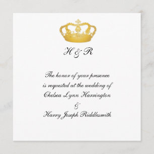 Invitation Mariage royal II - Or