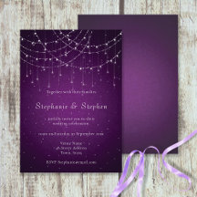 Mariage Royal Purple Swirl & String Lights
