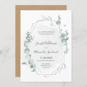 Invitation Mariage russe des Eucalyptus