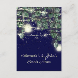 Invitation Mariage Rustique Bois Golden Hearts Lumières Marin