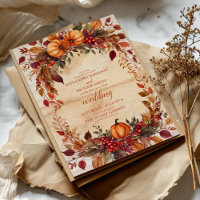 Mariage rustique de citrouille florale d'automne