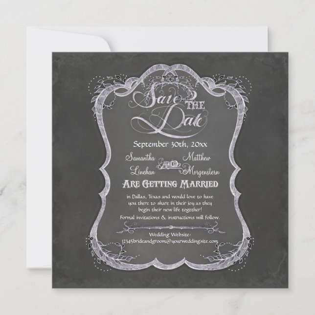 Invitation Mariage rustique de la feuille typographique (Devant)