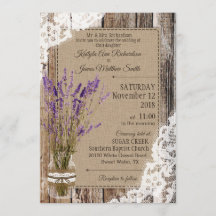 Mariage rustique dentelle en bois de lavande