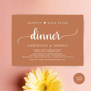 Invitation Mariage Rustique Elopement Heureux Jamais Après Le