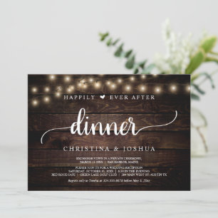 Invitation Mariage Rustique Elopement Heureux Jamais Après Le