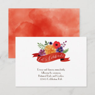 Invitation Mariage rustique en forme de coeur