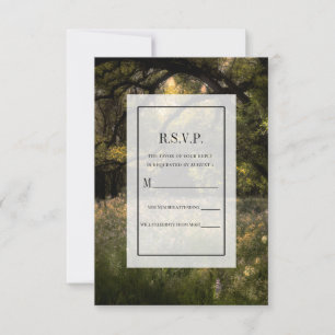 Invitation Mariage rustique Floral Enchanted Forest Tree RSVP