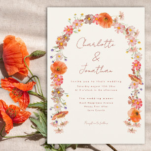Invitation Mariage sauvage Boho d'automne