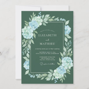 Invitation Mariage Seafoam Hunter Bloom