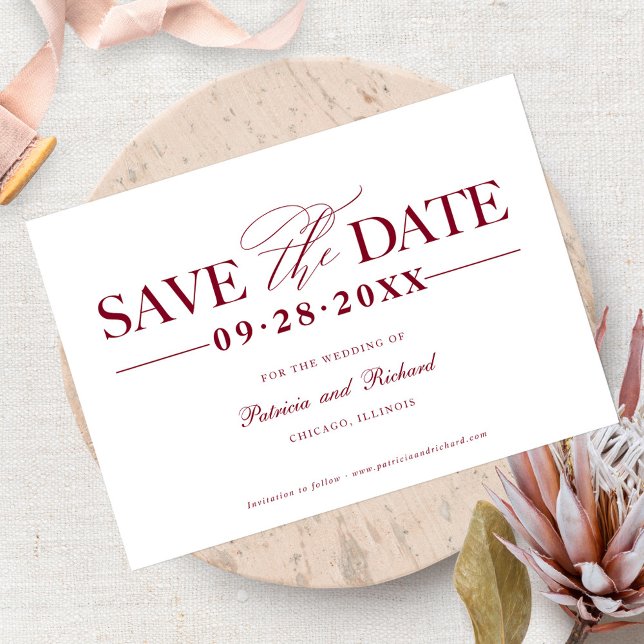 Invitation Mariage Simple Et Design Enregistrer La Date Non P (Créateur téléchargé)