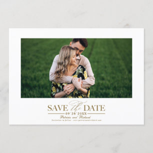Invitation Mariage Simple Et Design Enregistrer La Photo Date