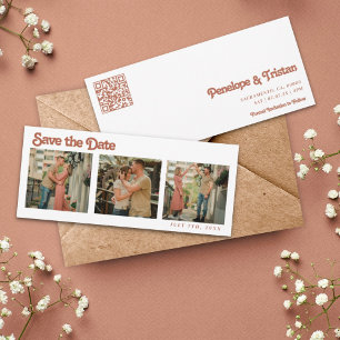 Invitation Mariage simple et moderne de collage photo