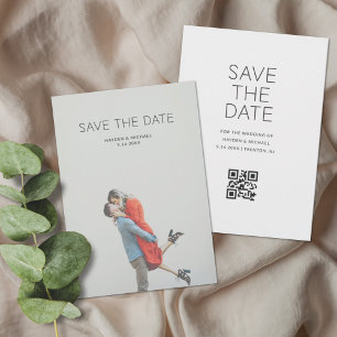 Invitation Mariage simple minimaliste Enregistrer la date Inv