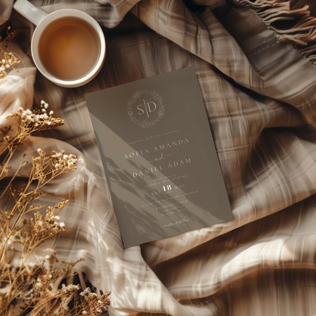 Invitation Mariage simple moderne minimaliste (Créateur téléchargé)