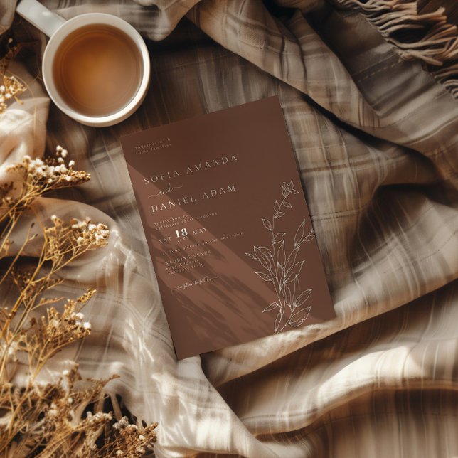 Invitation Mariage simple moderne minimaliste (Créateur téléchargé)