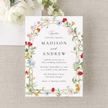 Mariage sous une Arche Florale de Jardin Colorée
