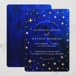 Invitation Mariage Starry Night Galaxy
