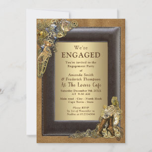 Invitation Mariage Steampunk Sur Fiançailles Suede