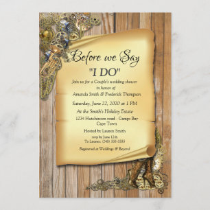 Invitation Mariage Steampunk Sur Wedding shower Bois