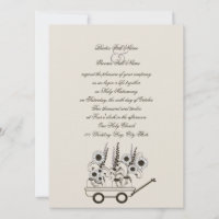 Mariage Sunflower Wagon