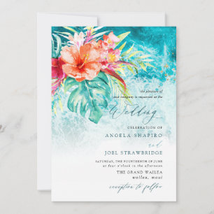 Invitation Mariage sur la plage de PixDezines Tropical Paradi
