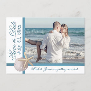 Invitation Mariage sur la Plage Étoile de Mer Dollar de Sable