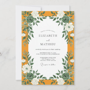 Invitation Mariage Tagète Eucalyptus