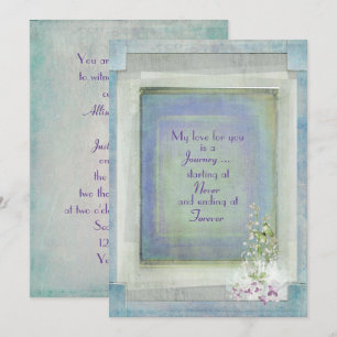 Invitation Mariage texture vintage
