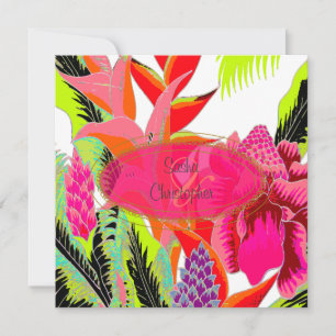 Invitation Mariage Torche Ginger+heliconia/Luau