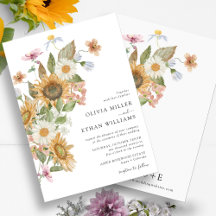 Mariage Tournesol Floral
