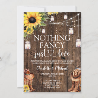 Invitation Mariage Tournesol Occidental Rien de Fantaisiste J