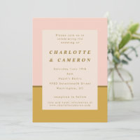 Mariage tout-en-un couleur ocre blanc moderne