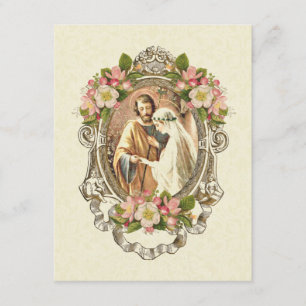 Invitation Mariage traditionnel catholique élégant