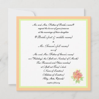 Invitation Mariage traditionnel moderne