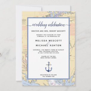 Invitation Mariage traditionnel #Nautical  MIKE / Annapolis