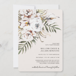 Invitation Mariage tropical Boho