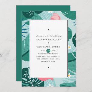 Invitation Mariage tropical exotique
