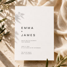 Mariage Ultra Minimaliste Simple et Élégant