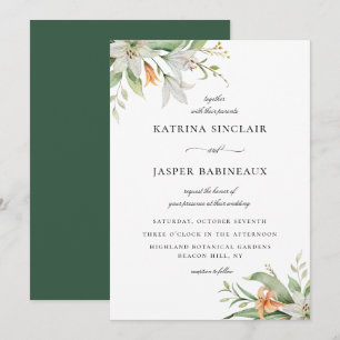Invitation Mariage végétal Lily