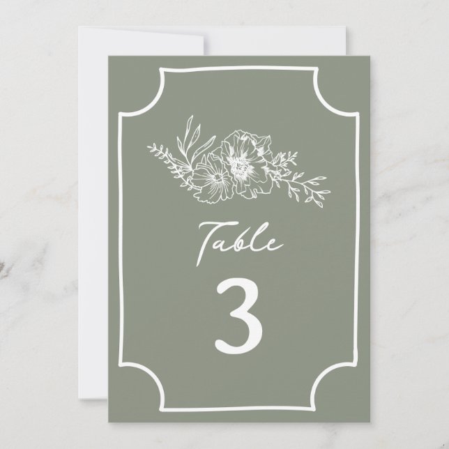 Invitation Mariage végétal végétal (Devant)