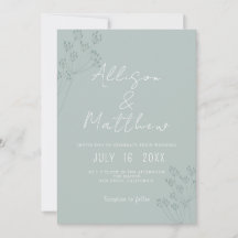 Mariage Vert Chic Floral
