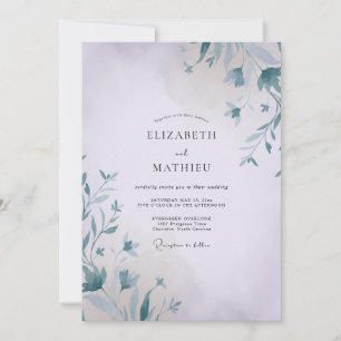 Invitation Mariage Vigne Brume d'Acier