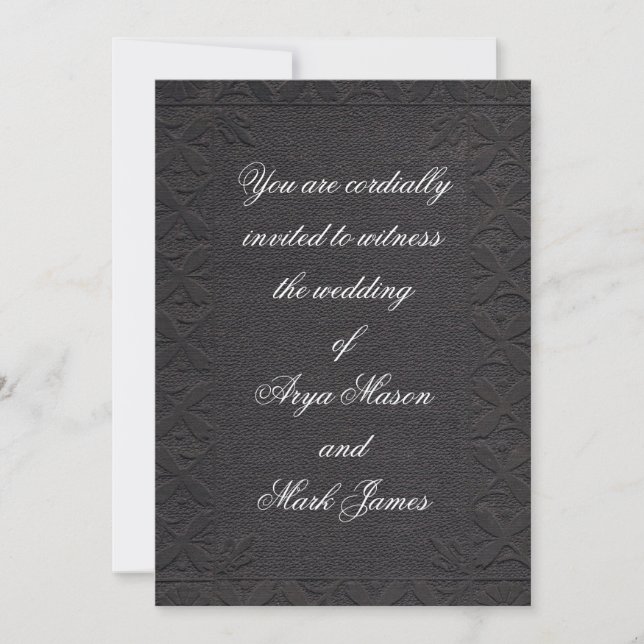 Invitation Mariage vintage (Devant)