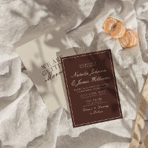 Mariage Vintage Argenté Chocolat Brun Classe