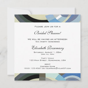 Invitation Mariage Vintage avec Thème Rétro Art Déco Jazz