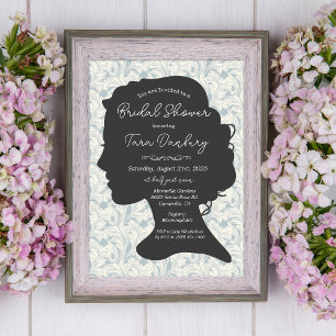 Invitation Mariage Vintage Damask à l'époque Régence
