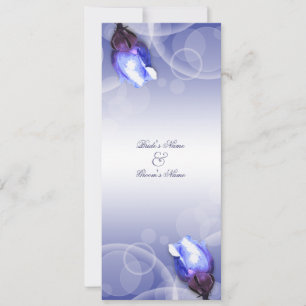 Invitation Mariage vintage d'hiver d'antiquité de rose de