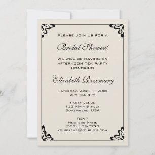 Invitation Mariage Vintage Fête de Fiançailles Fleur Jaune Fl
