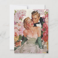 Mariage vintage, Fête des mariées Retro Newlyweds