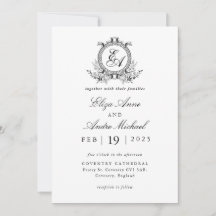Mariage Vintage noir et blanc classique